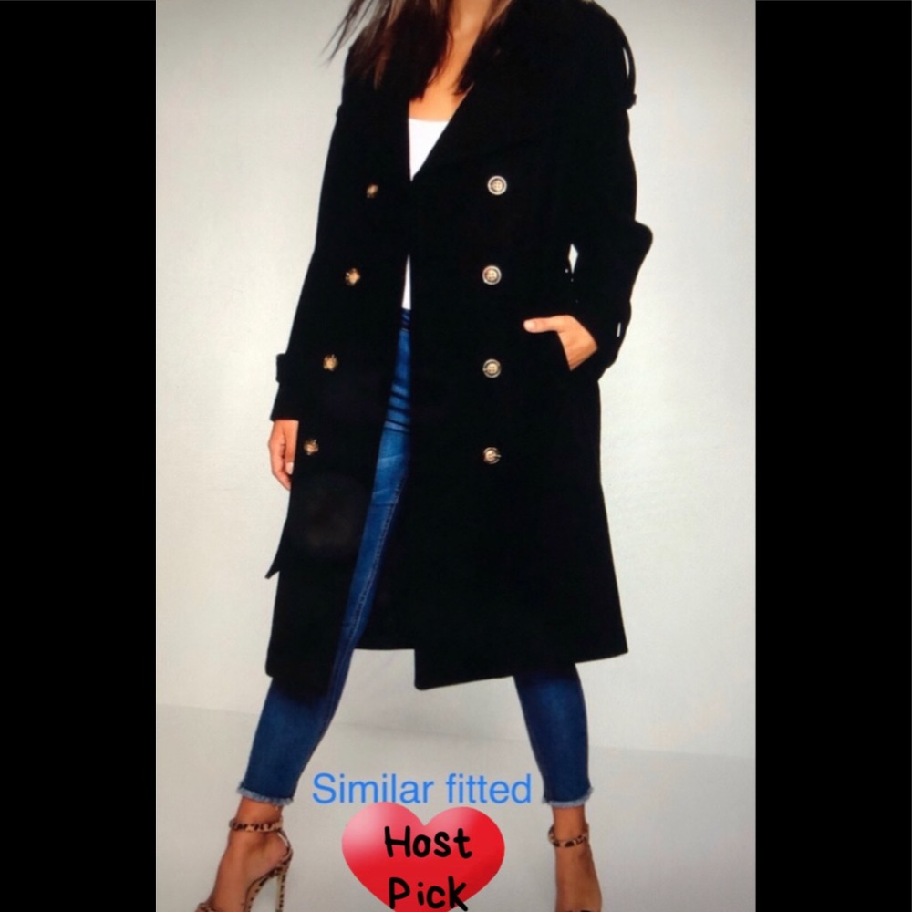 GAP LONGLINE BUTTON BELTED BROWN COAT🧥size S